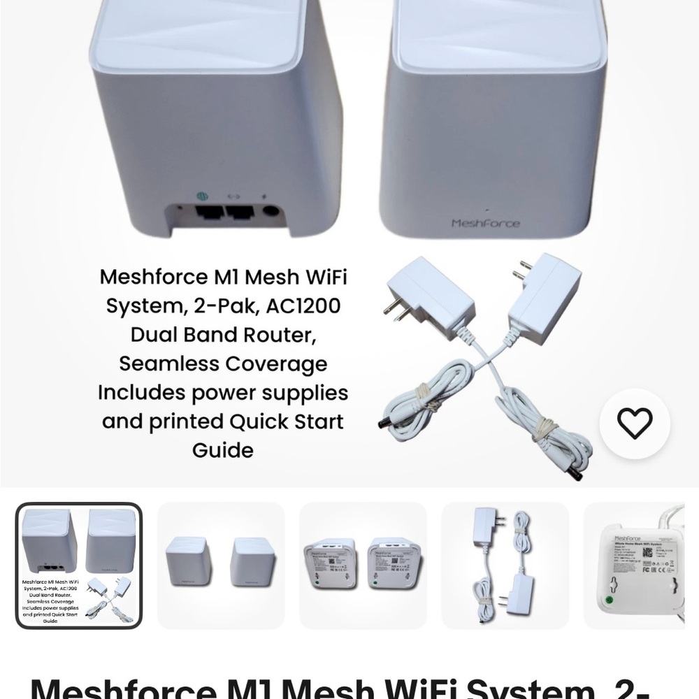 Meshforce White WiFi System - Picture 3 of 4